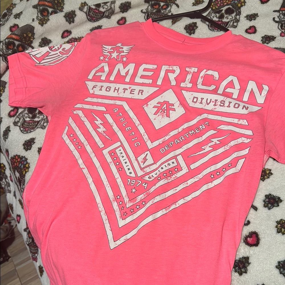 American Fighter Pink Graphic T-Shirt